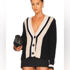 NWT Revolve 525 America Varsity Cardigan in Black